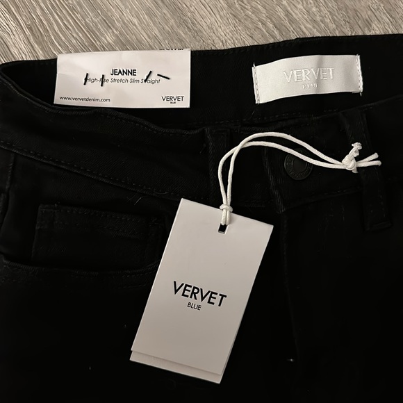 Vervet high rise stretch slim straight jeans JEANNE - Picture 2 of 3